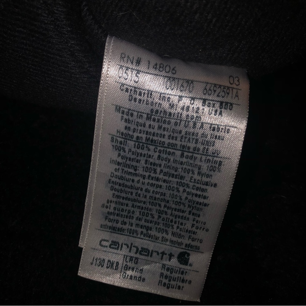 Carhartt Dark Brown Hooded Work Jacket - Picture 5 of 5